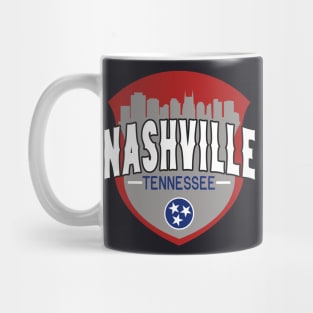 Nashville Tennessee Badge City Mug